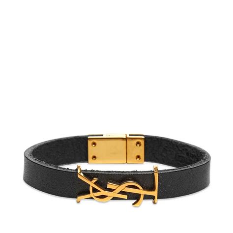 ysl braclette|yves Saint Laurent leather bracelet.